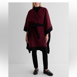 Express burgundy cape